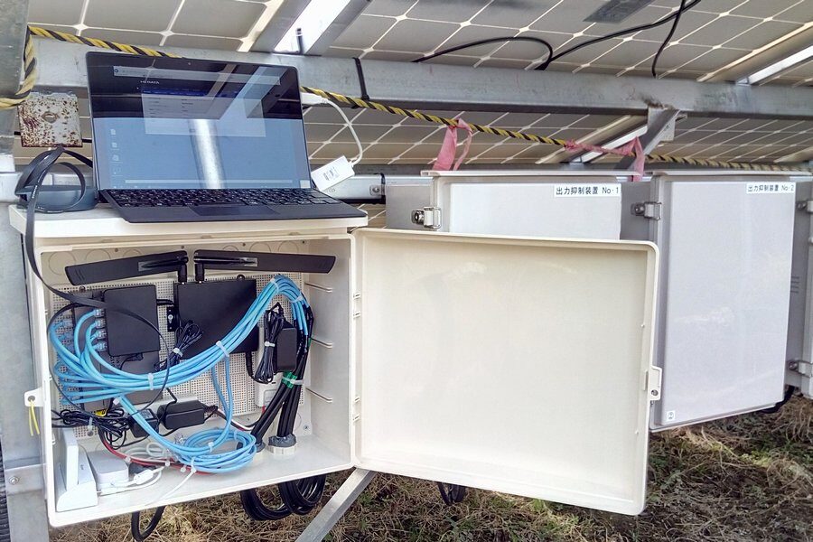 太陽光発電所のネットワーク接続設定