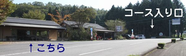 コース入り口のお店